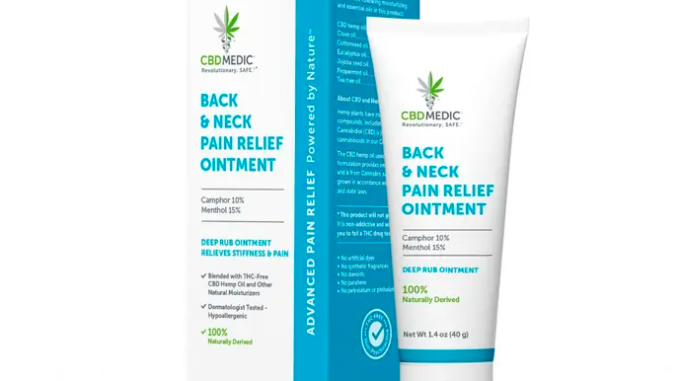 CBD Medic Back & Neck Pain Relief 2020