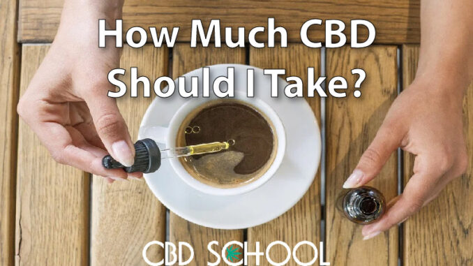 How Much CBD Should I Take?